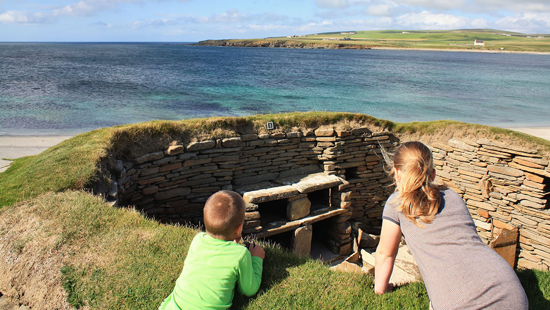 Visiting Skara Brae in Orkney