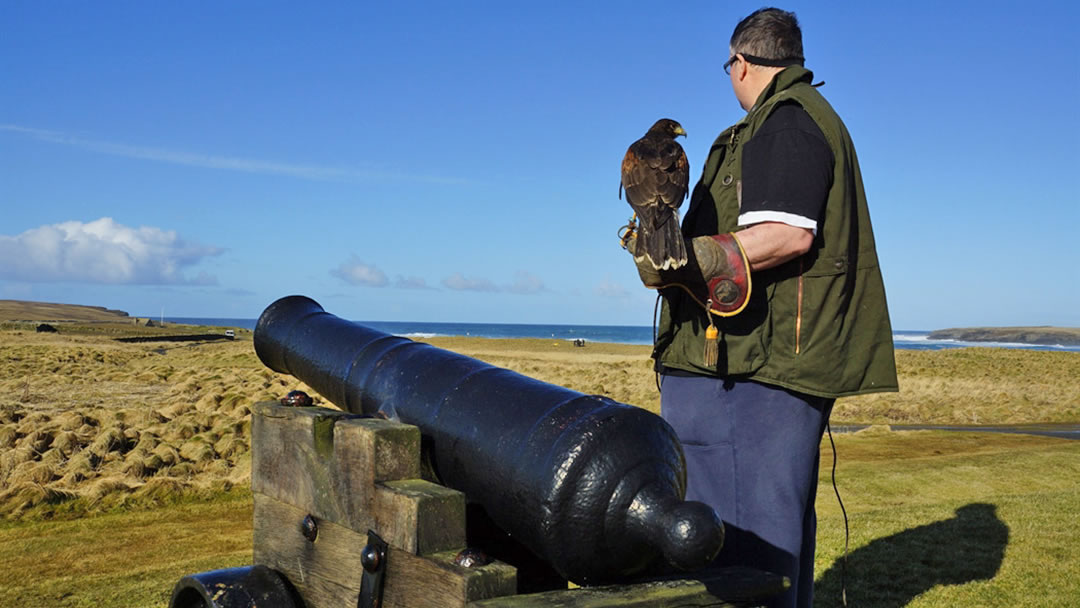 Keith and Ragnor at the Bay of Skaill, Orkney