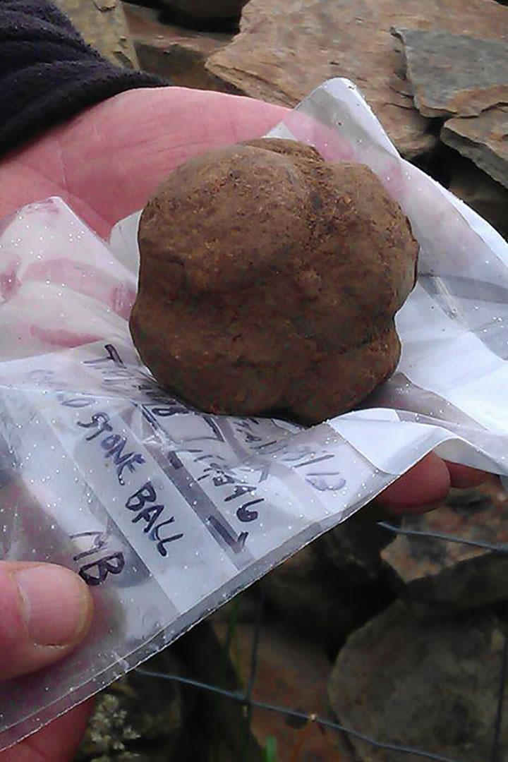 Decorated stone ball from the Ness of Brodgar