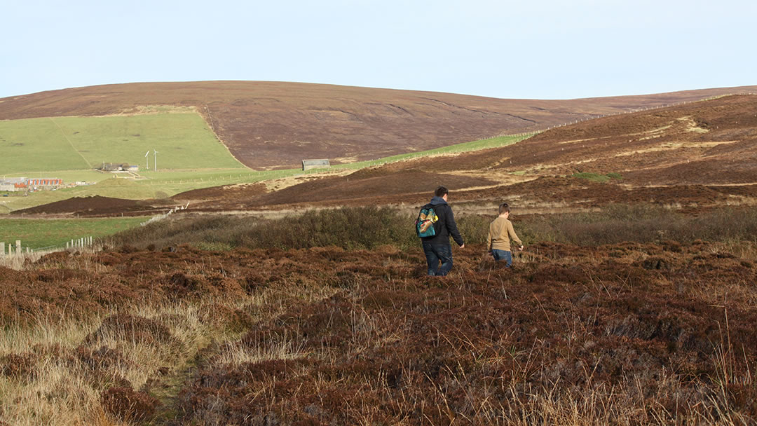 Nearing the Knowes of Trotty in Harray, Orkney