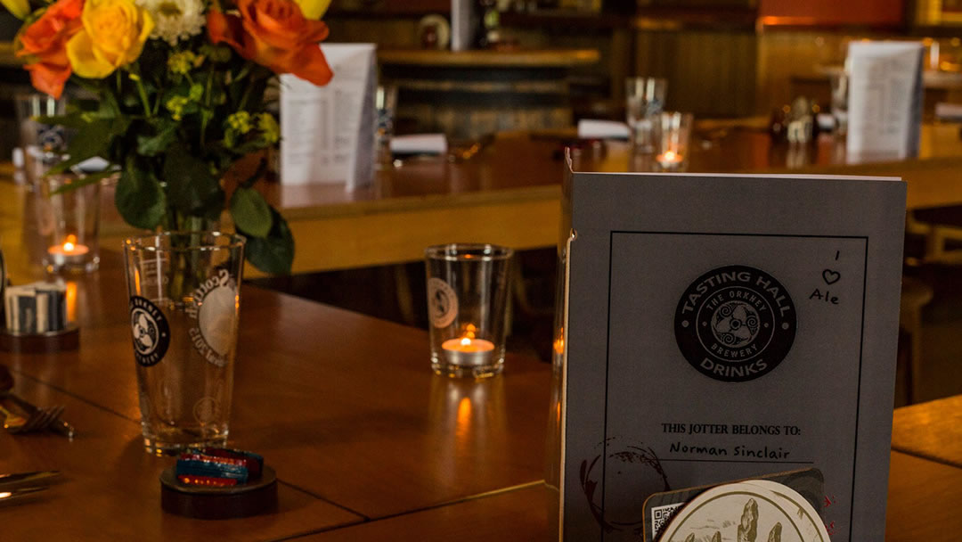 Orkney Brewery table