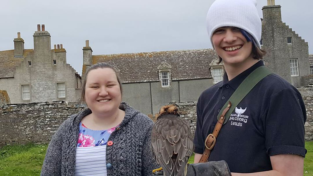 Lewis at Skaill House Falconry, Orkney