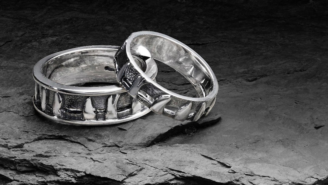 Aurora Jewellery - Ring of Brodgar silver rings