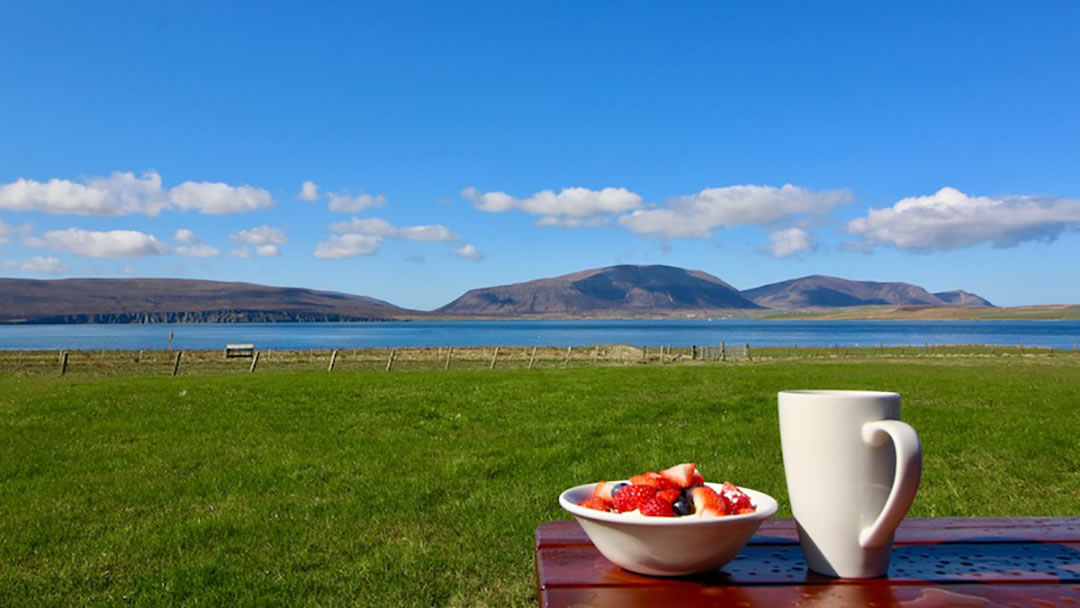 Breakfast with a view