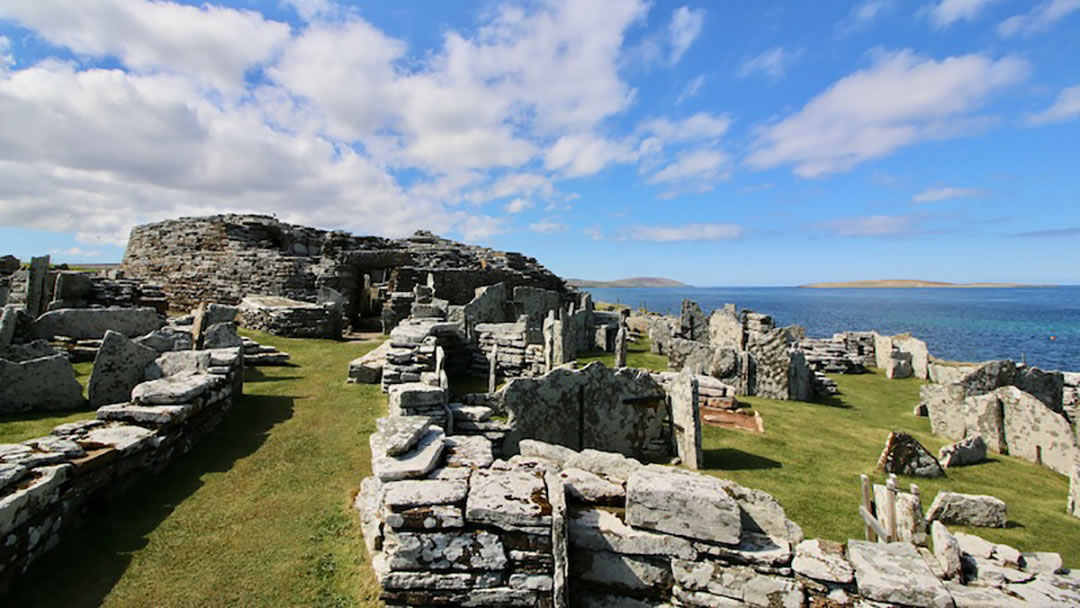 The Broch of Gurness in Orkney