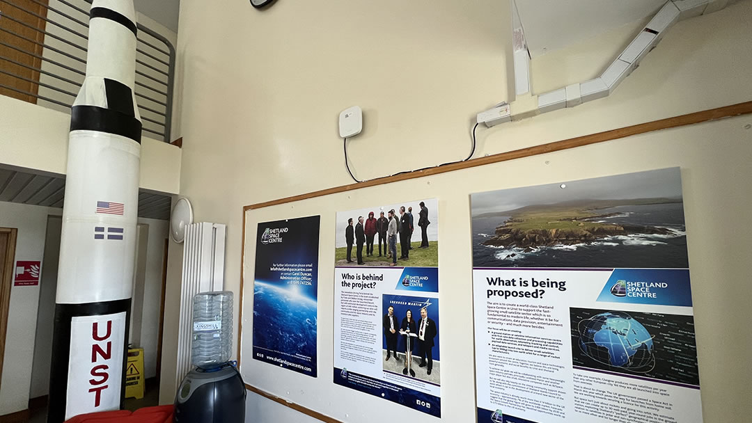Inside Shetland Space port HQ