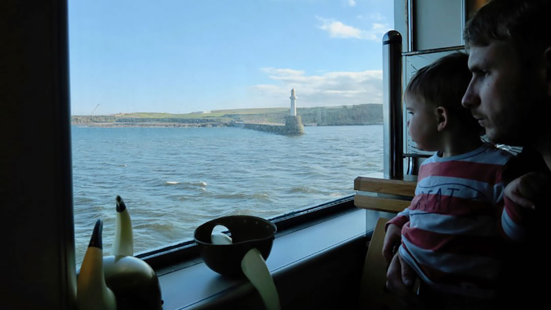 Leaving Aberdeen harbour on board the NorthLink ferry to Orkney