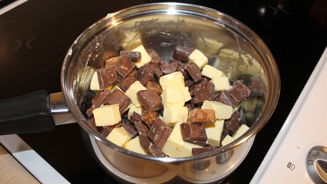 Orkney Fudge Chocolate Brownie mixture
