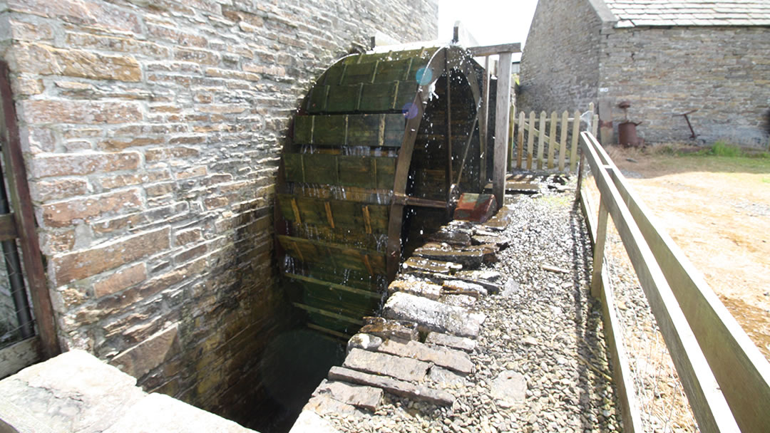 The waterwheel at the Barony Mill, Orkney