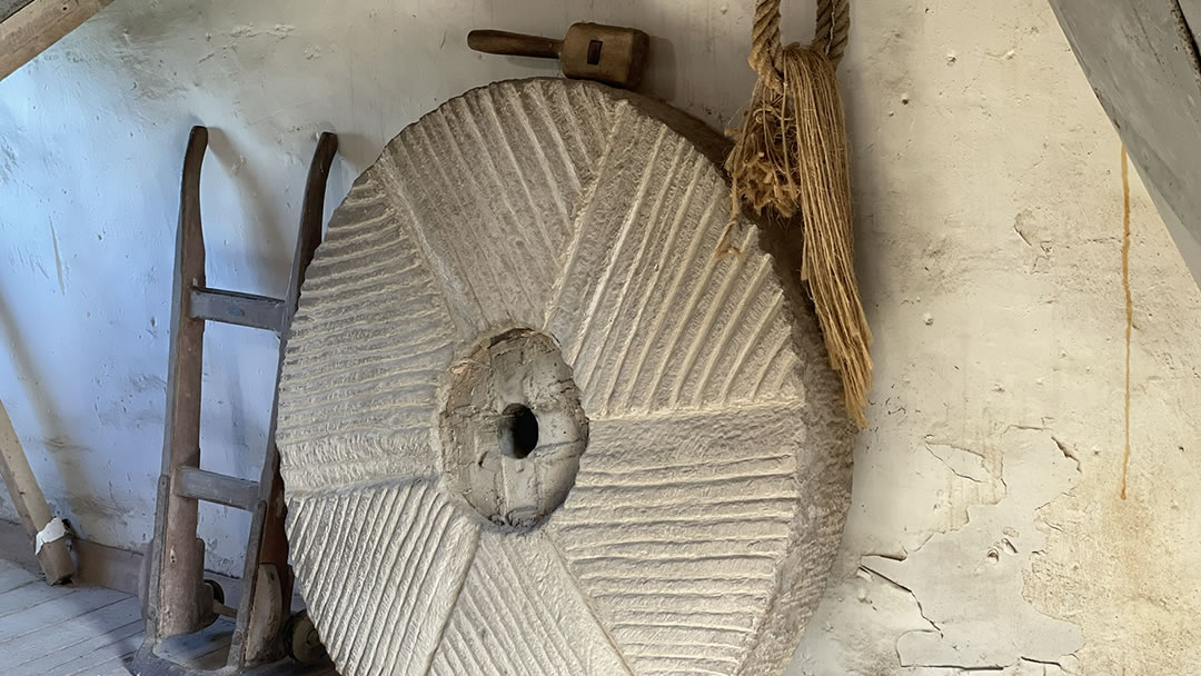 A mill stone in the Barony Mill in Birsay, Orkney