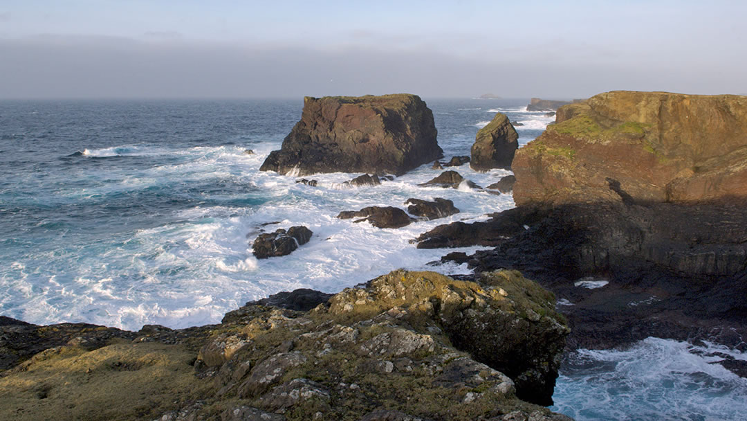 A wild day at Eshaness Shetland