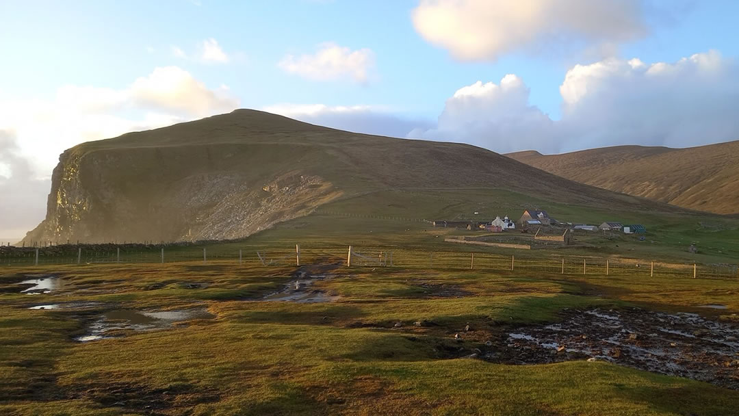 Biggins and the Noup in Foula, Shetland