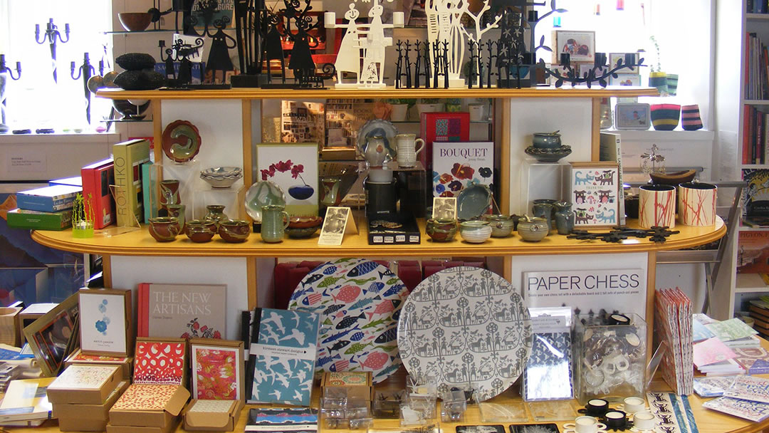 Bonhoga Gallery shop in Weisdale, Shetland 
