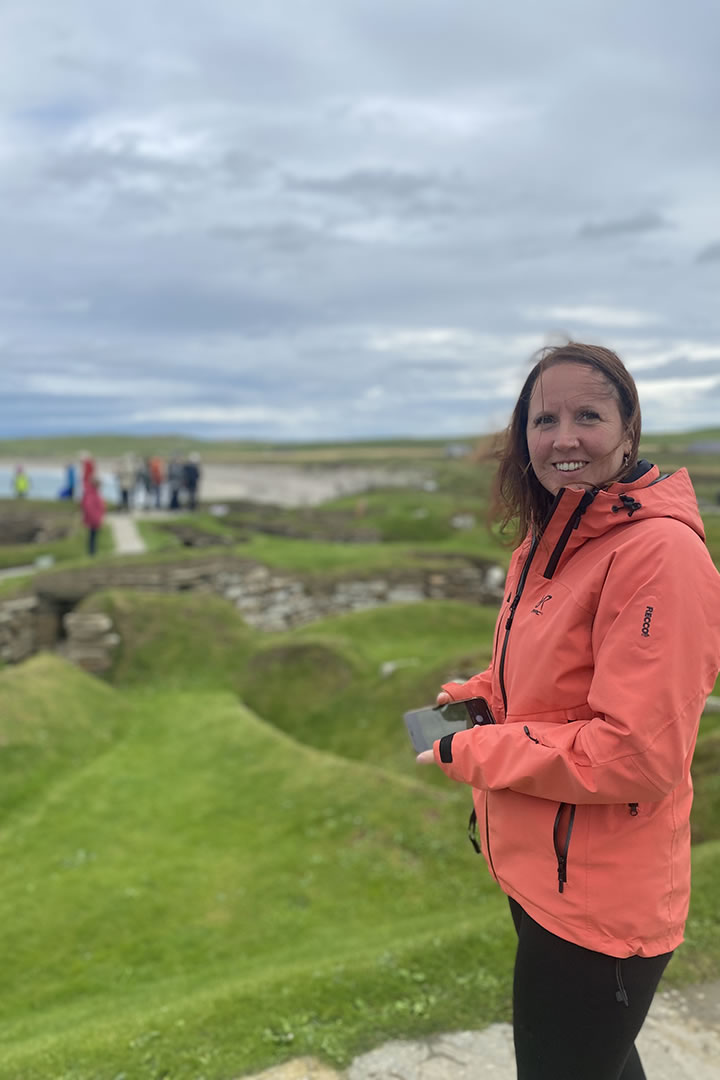 Laurie explores Skara Brae