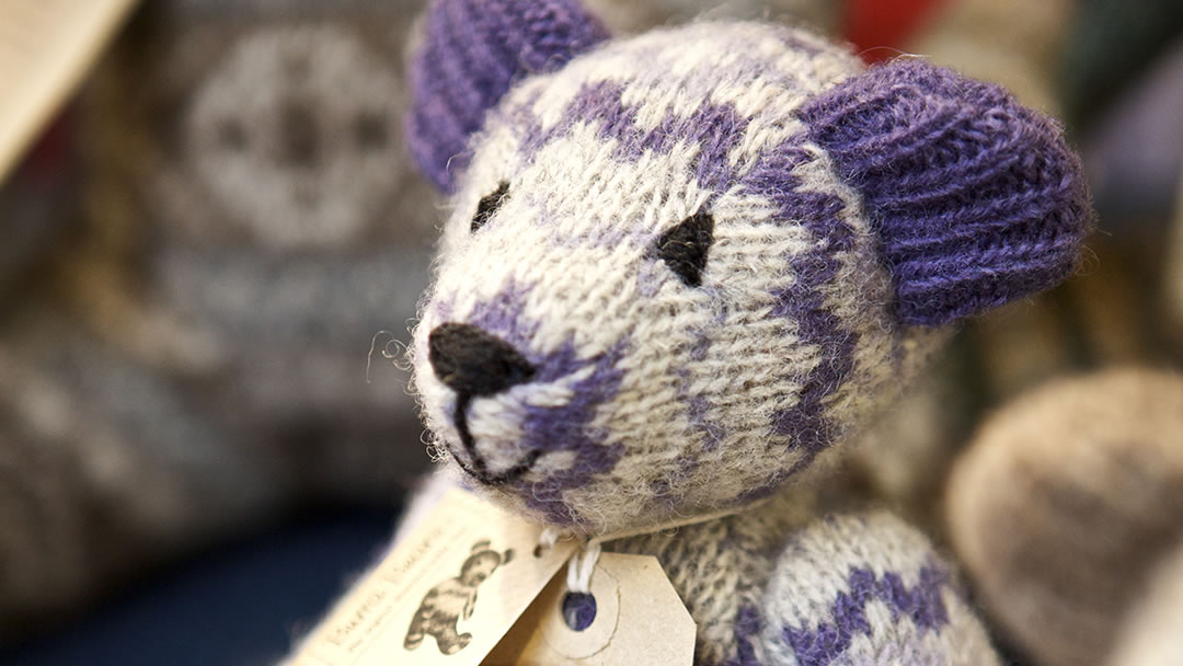 Purple Burra Bear from Shetland