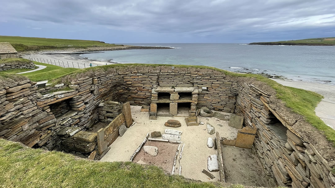 Skara Brae Prehistoric Village in the Orkney Islands