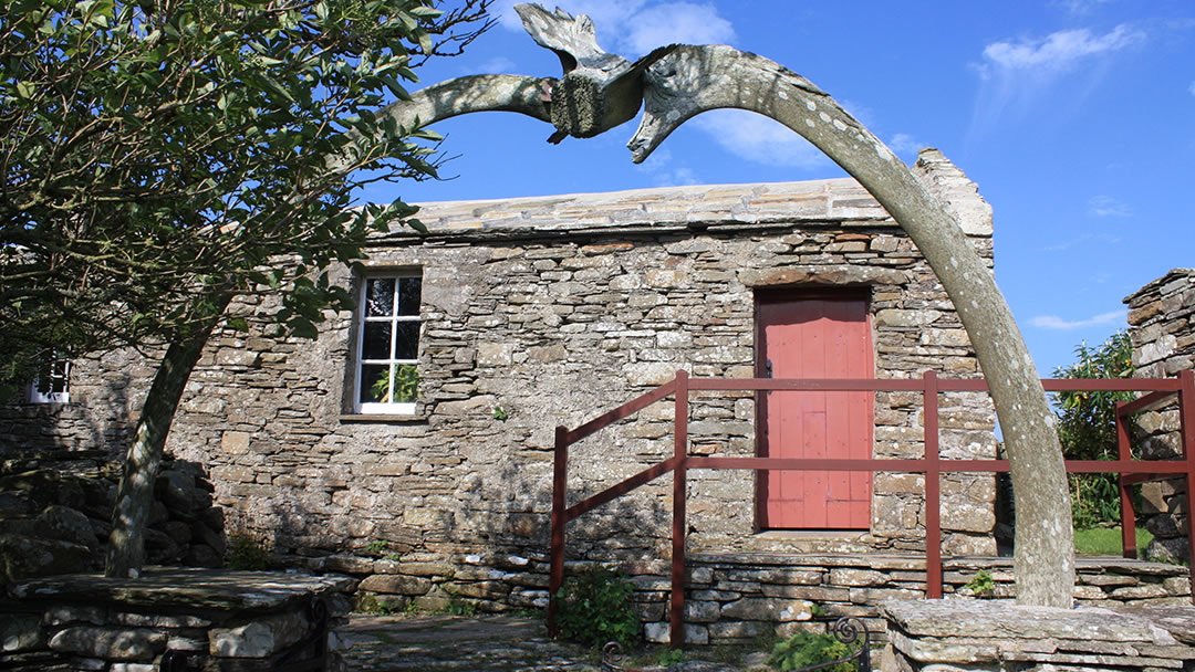 Whale ribs at Kirbuster Farm Museum