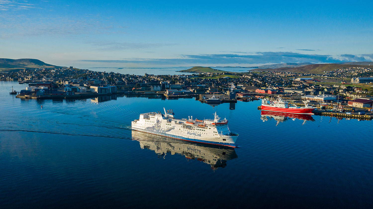 Arriving in Lerwick in Shetland at daybreak