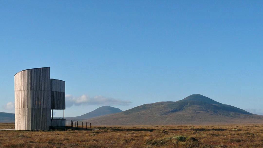 Look-out tower at Forsinard Flows Nature Reserve