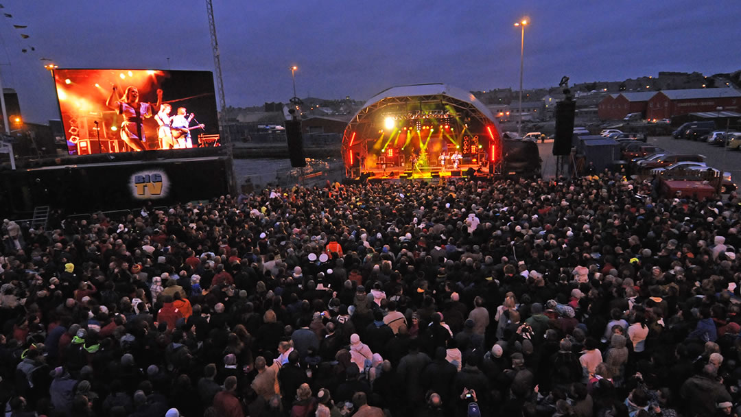 Abba tribute band Björn Again in Lerwick in 2011