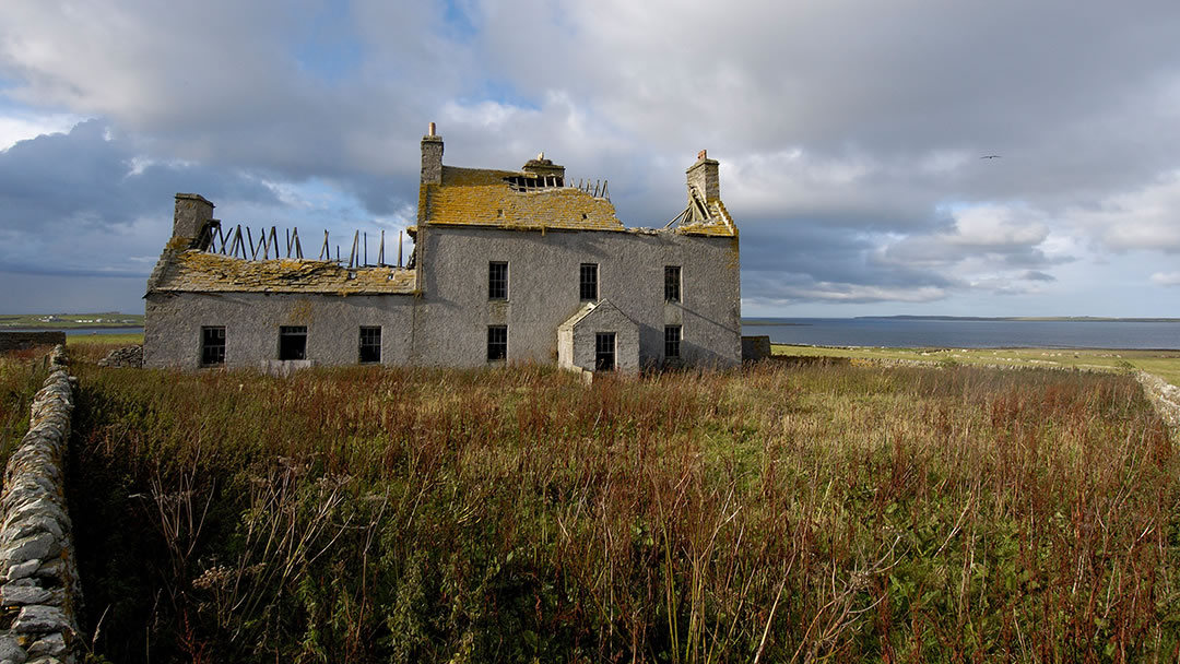 Brough, an old mansion in Westray
