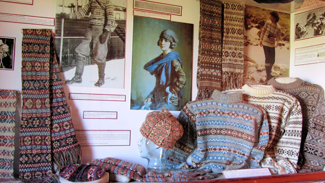 George Waterston Memorial Centre and Museum, Fair Isle Knitting Display
