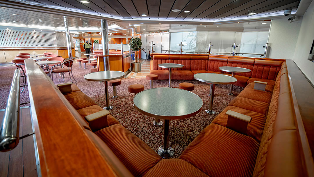 MV Hrossey - the bar area