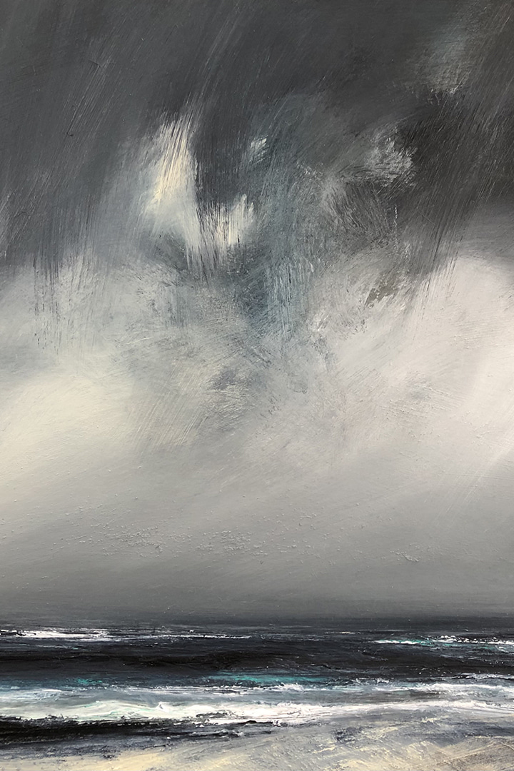 Stormy Shetland skies painting by Ruth Brownlee