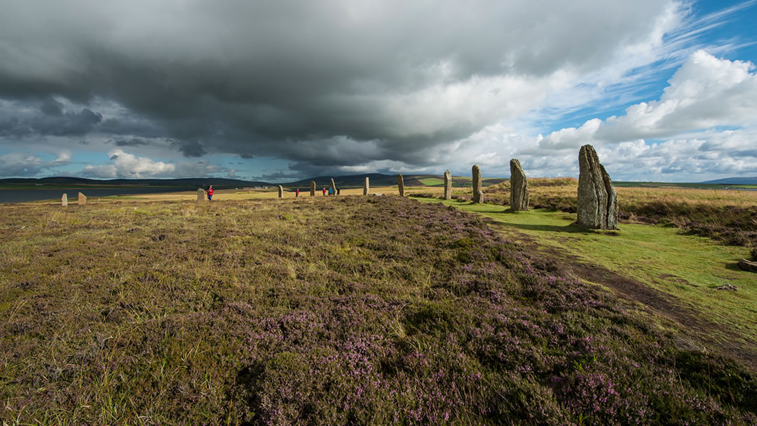The Ring of Brodgar, a Neolithic stone circle in Orkney