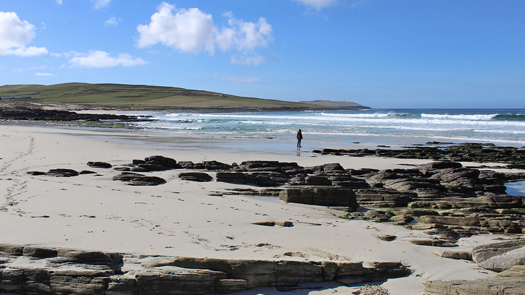 Grobust beach in Westray, Orkney