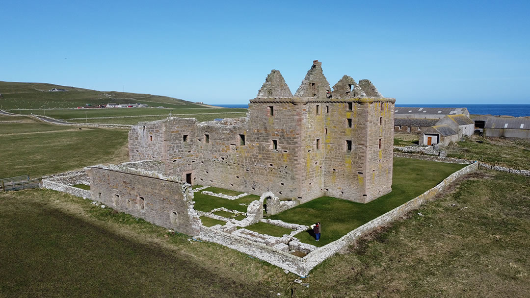 Noltland Castle in Westray in the Orkney islands