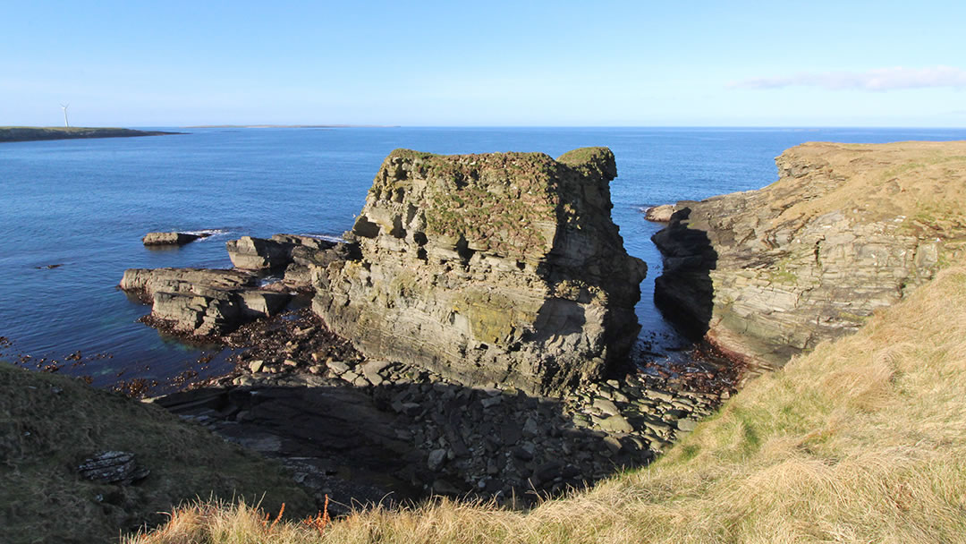 The Castle o’ Burrian in Westray