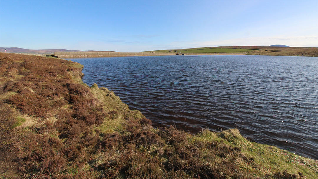 The track around Stromness Reservoir at Yelda Water