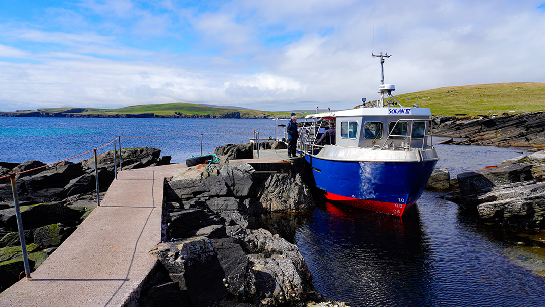 The boat to Mousa Island