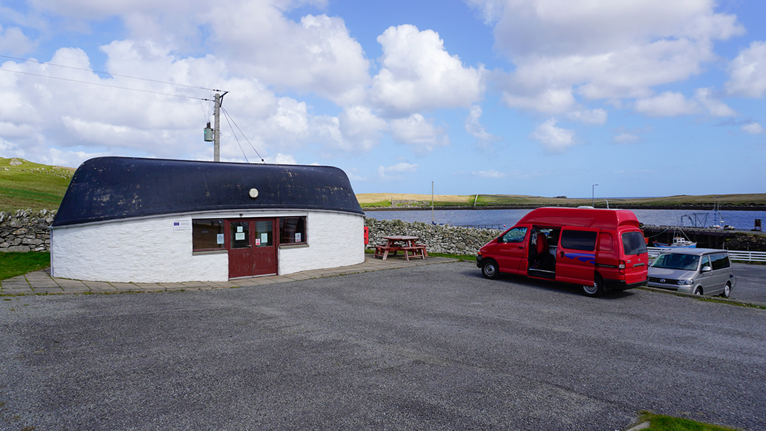 Burravoe Caravan Site on the picturesque island of Yell