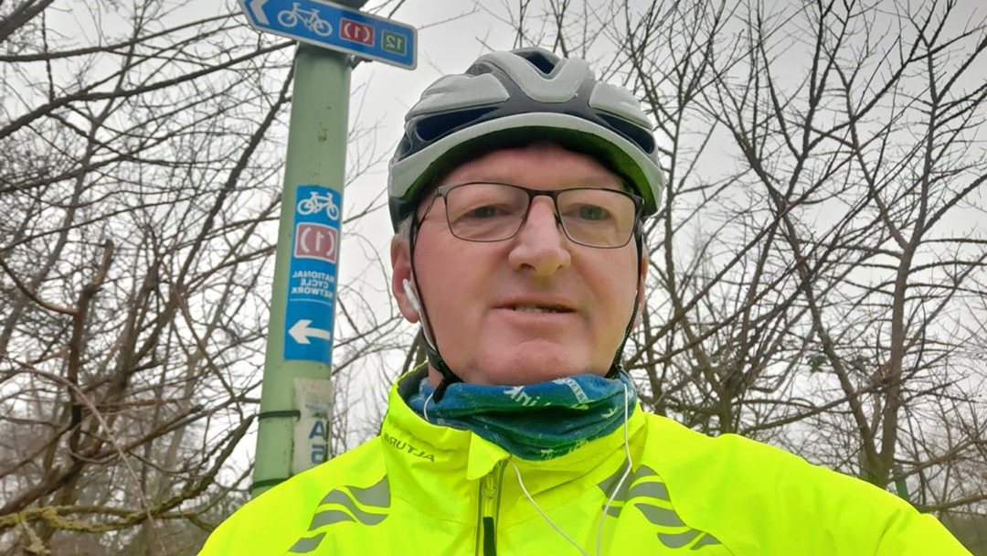Former Customer Service Director, Peter Hutchinson, cycling for charity