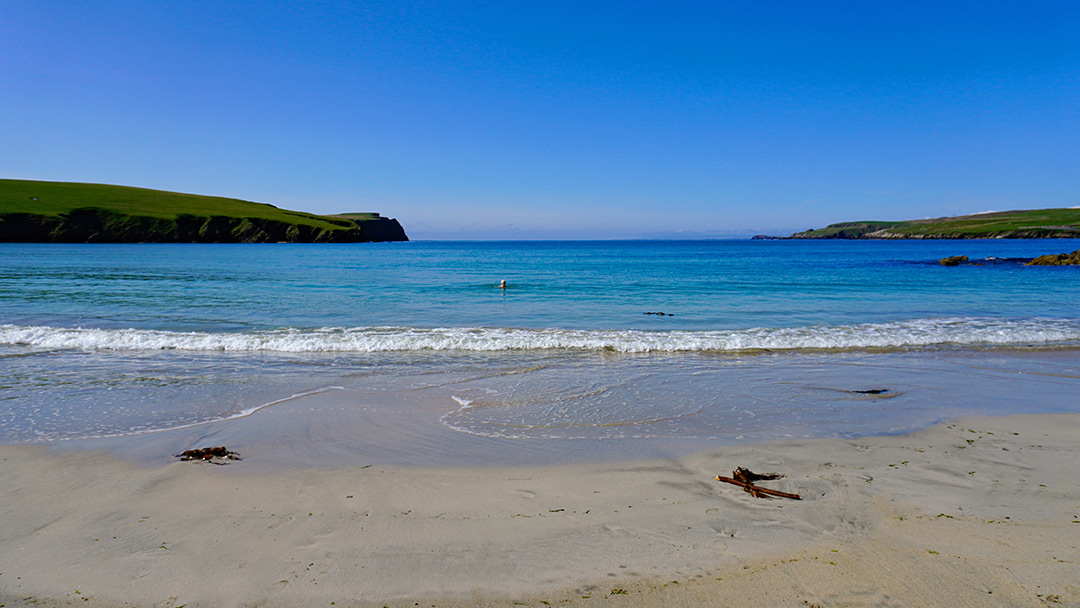 St Ninian's Isle is a great spot for wild swimming