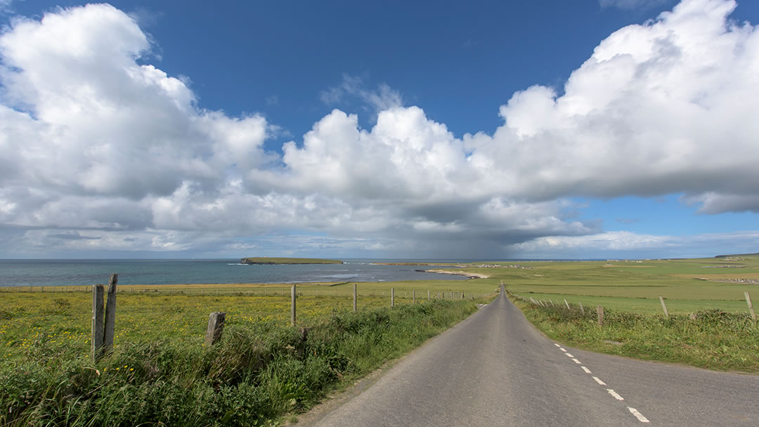 The road to the Brough of Birsay