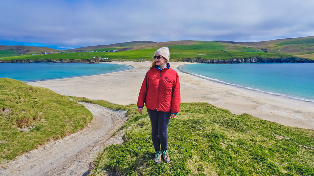 Visiting the picturesque St Ninian's Isle