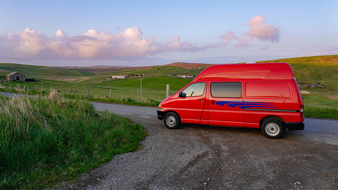 Exploring the Shetland Islands in a campervan
