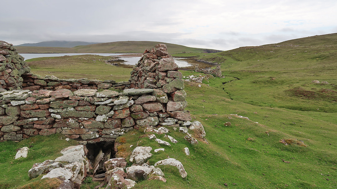 Breathtaking views on the hike in Hamna Voe, Papa Stour