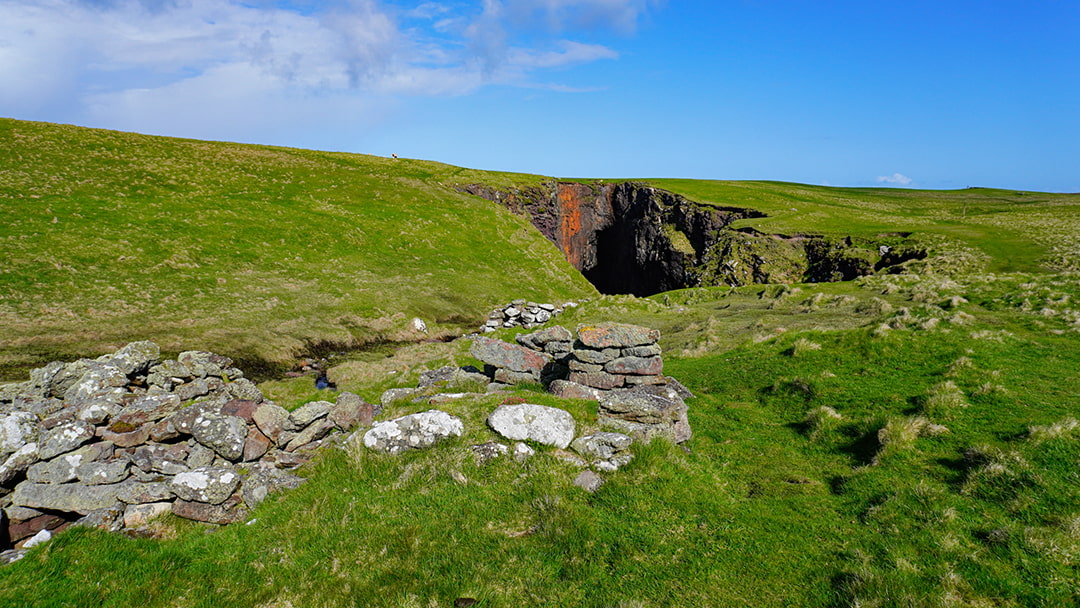 The holes of scraada is one of the highlights of the coastal walk