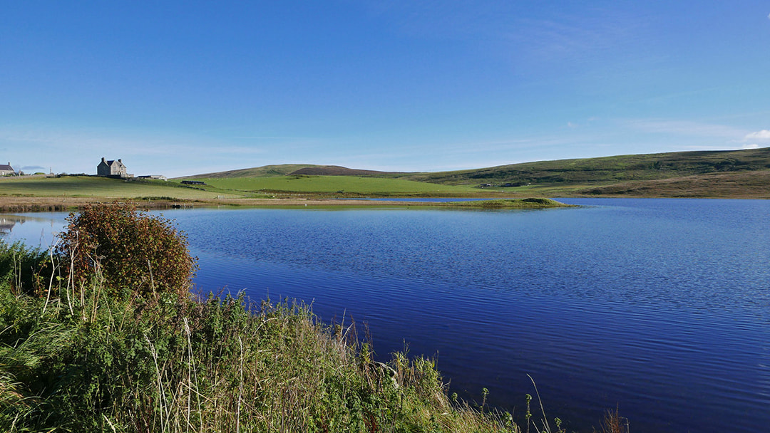 The beautiful Tingwall Loch