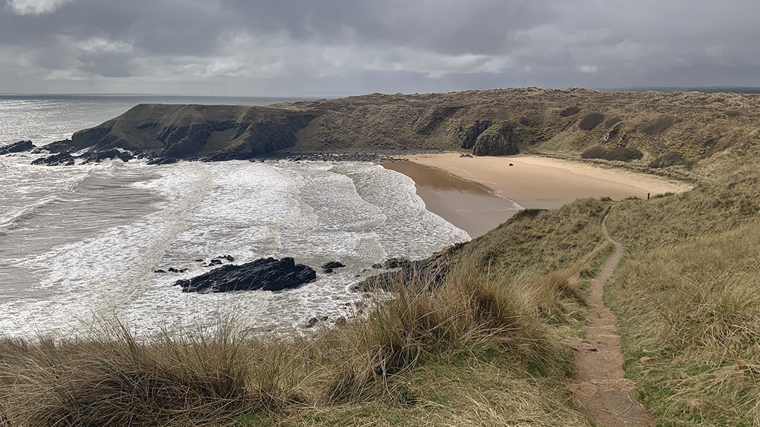 The beautiful hidden beach of Hackley Bay