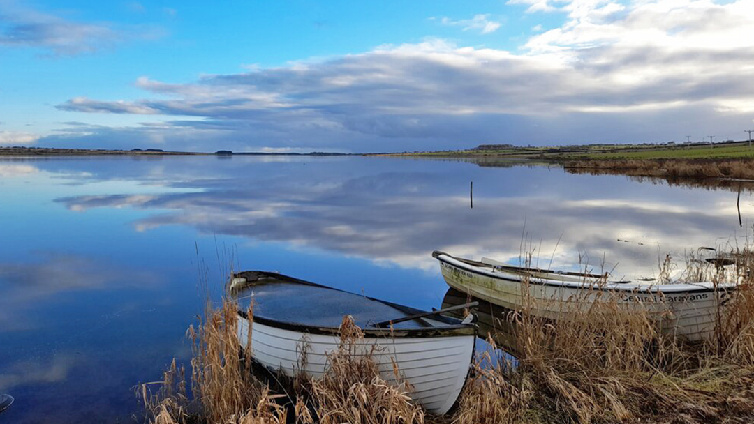 The beautiful Loch Watten on a still day