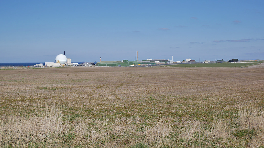 Looking out towards Dounreay Nuclear Station