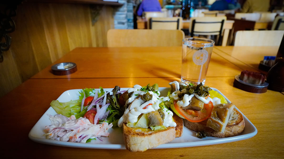 A delicious lunch at the Orkney Brewery