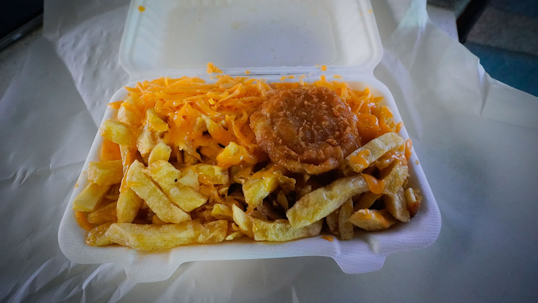 A pattie supper - an Orkney chip shop delicacy