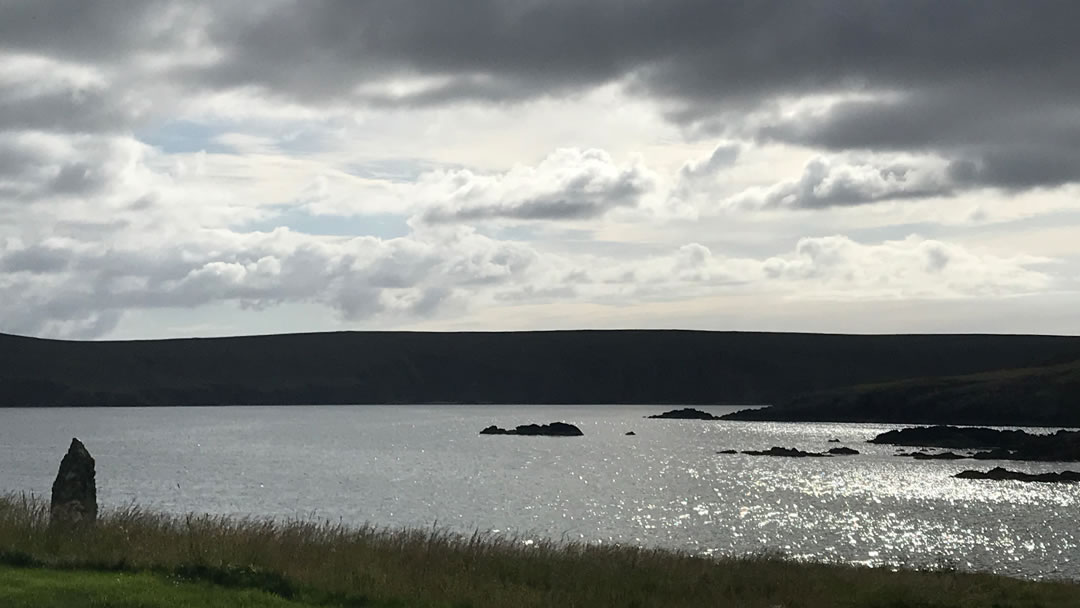 Big autumnal skies in Shetland