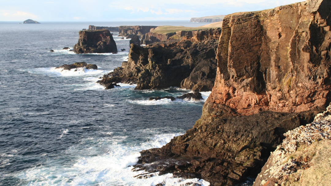 Coastal scenery at Eshaness in Shetland